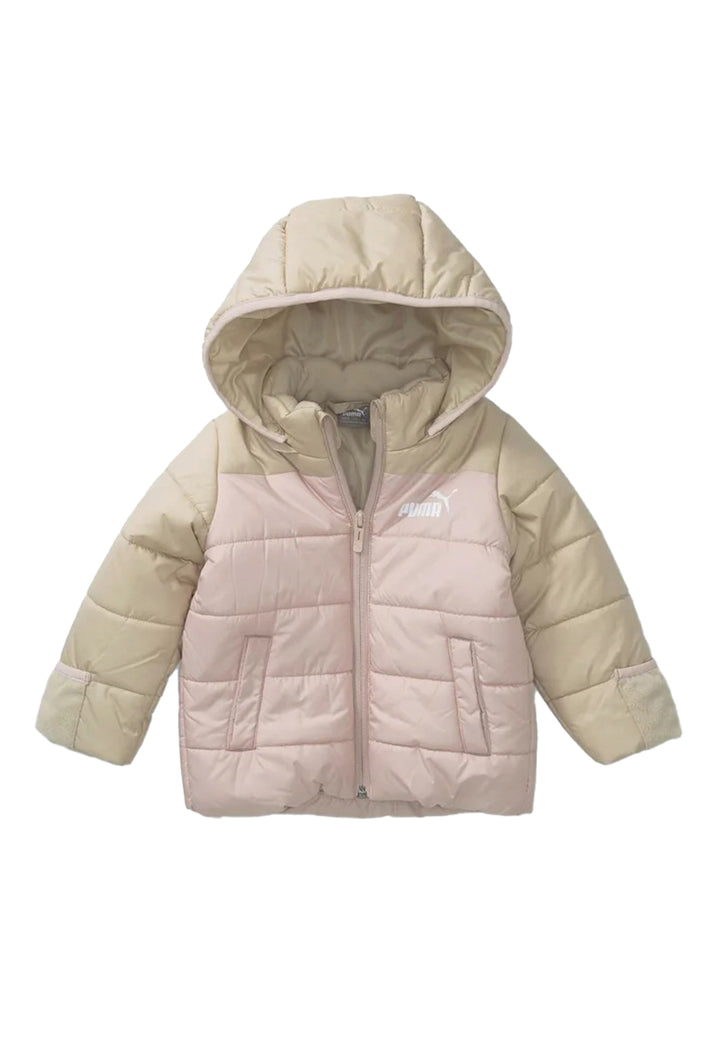 Beige-pink jacket for baby girls
