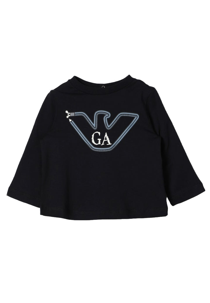 T-shirt blu navy per neonato