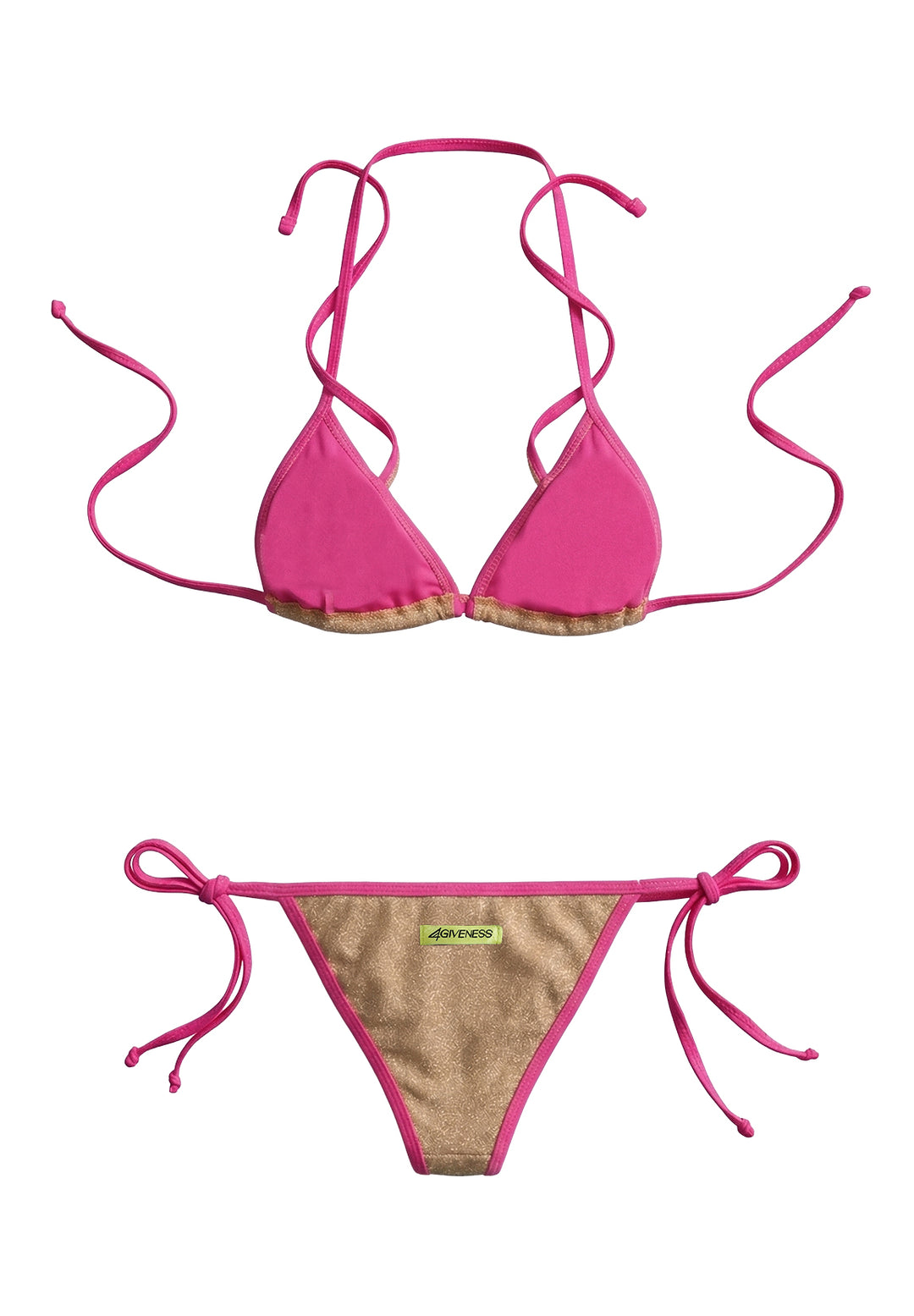 Costume bikini oro per bambina