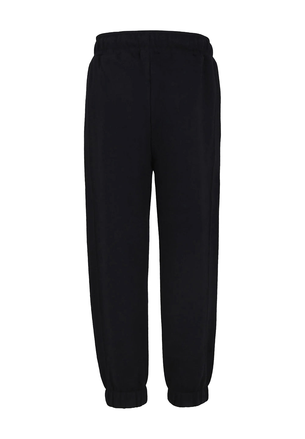 Pantalone felpa nero-rosa per bambina