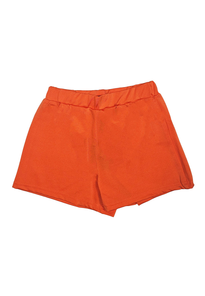 Short arancione per bambina