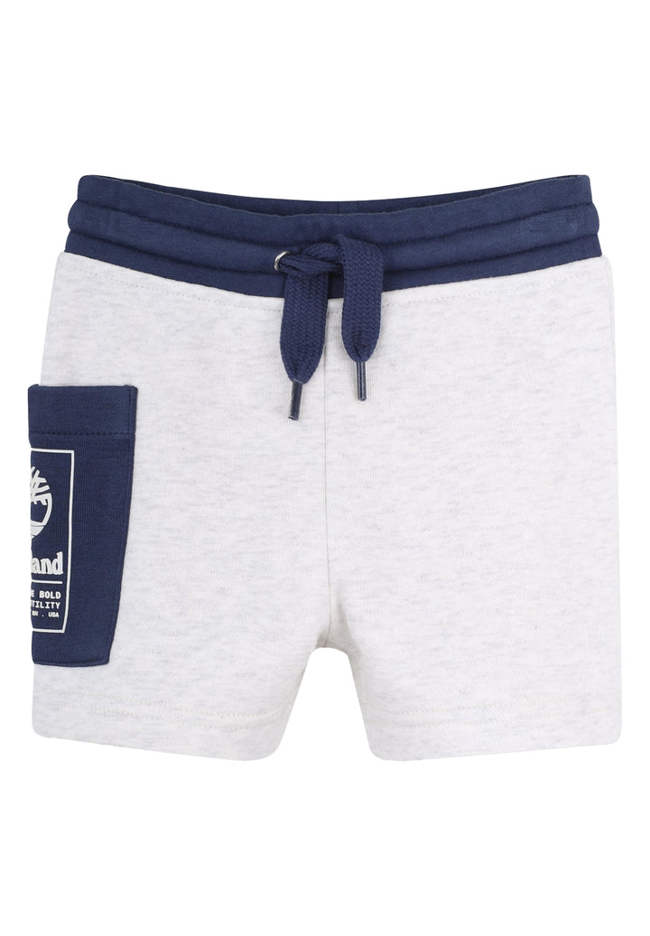 Bermuda felpa grigio per neonato