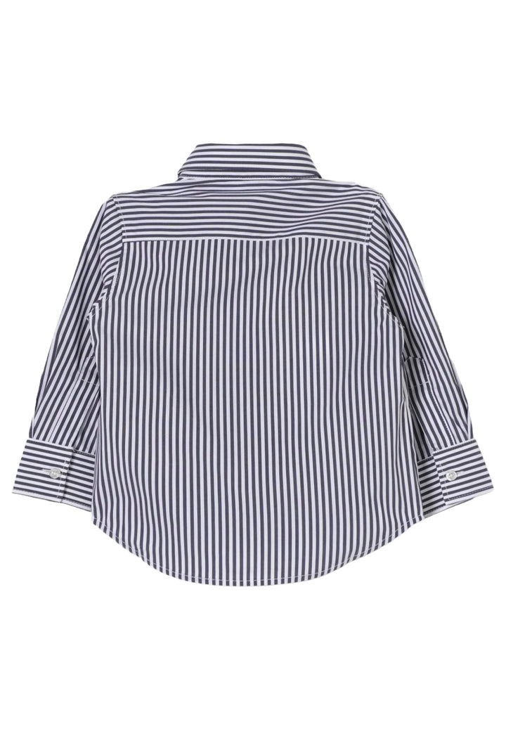 Camicia a righe bianco-blu per neonato