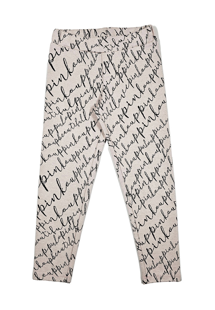 Leggings cipria per bambina