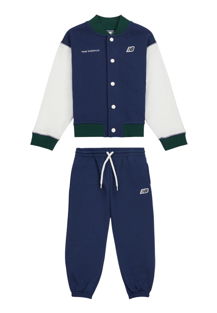 Completo felpa blu per bambino
