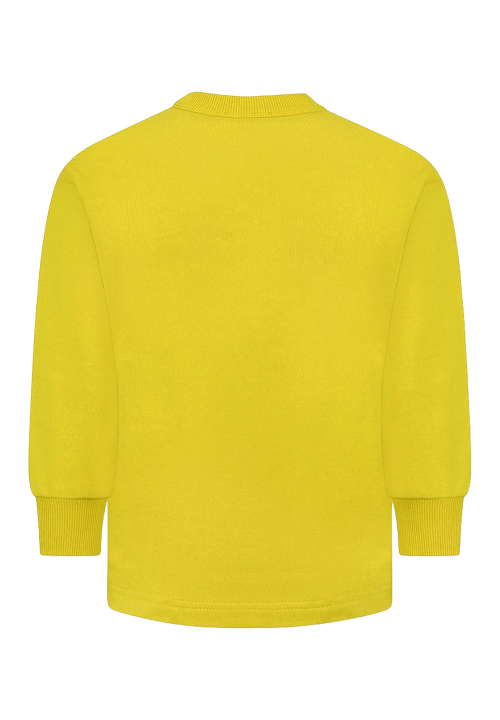 Felpa girocollo giallo per bambino