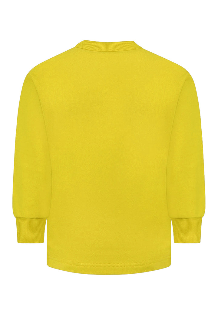 Felpa girocollo giallo per bambino