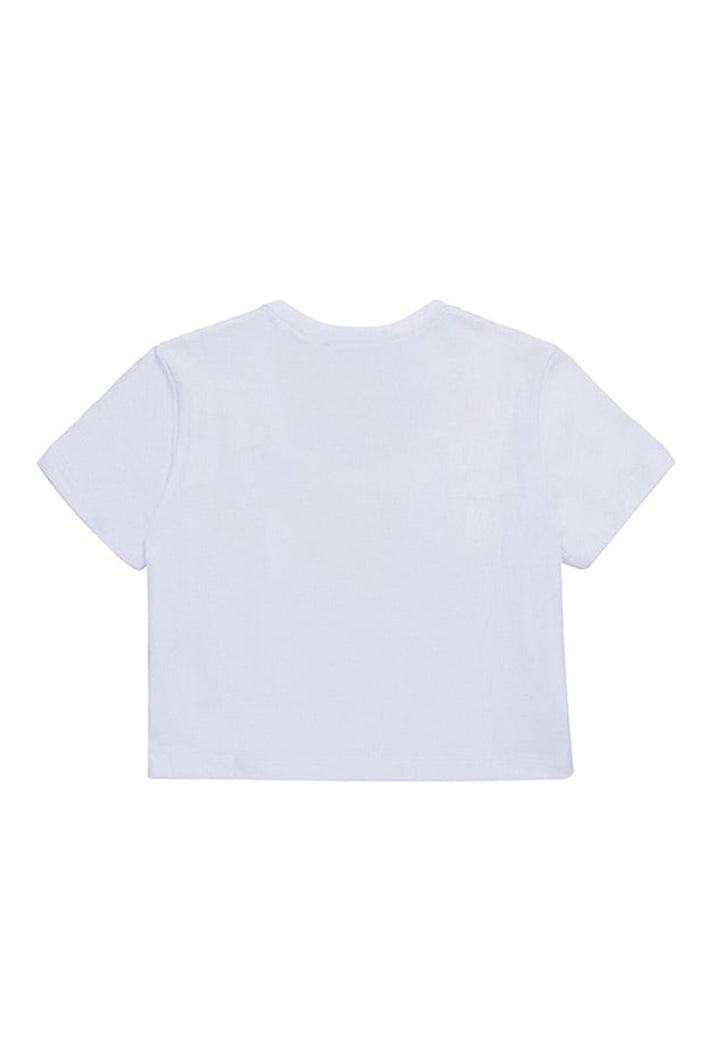 T-shirt bianca per bambina