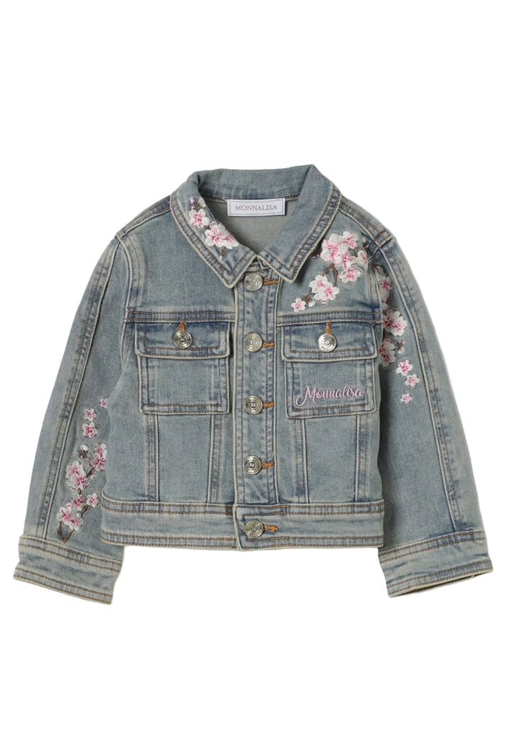 Graue Jeansjacke für Mädchen