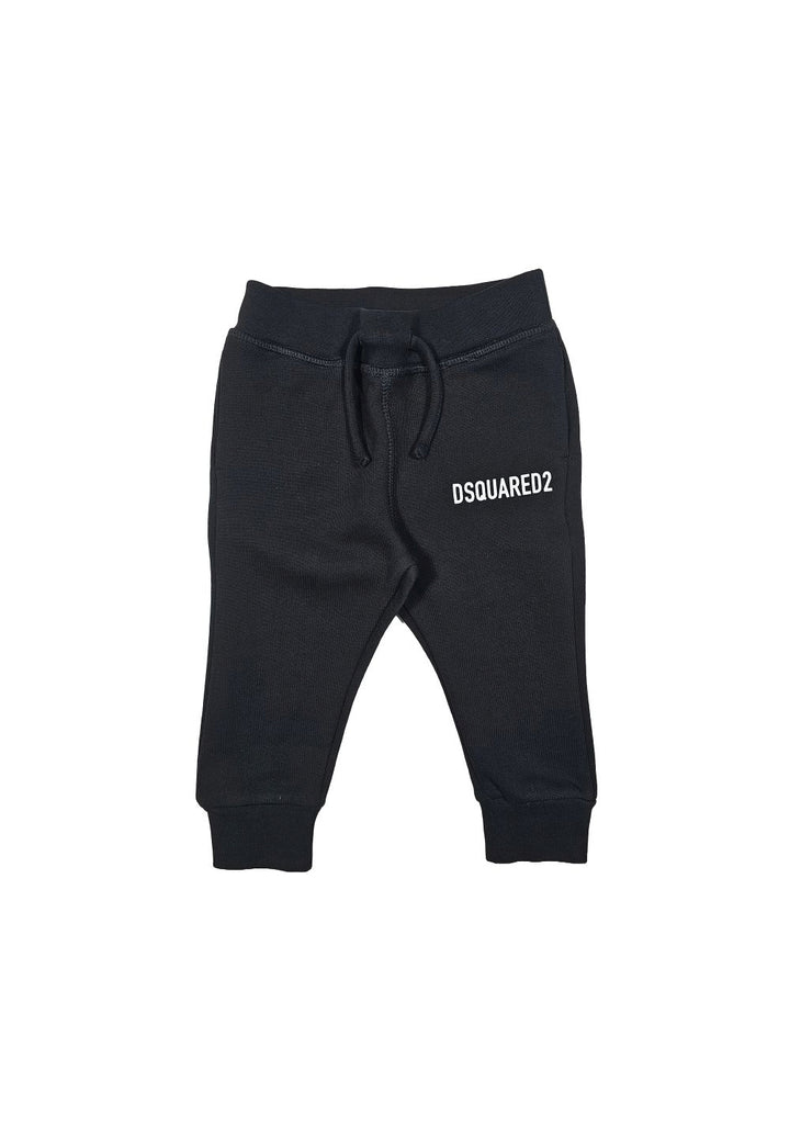 Pantalone felpa nero per neonato - Primamoda kids