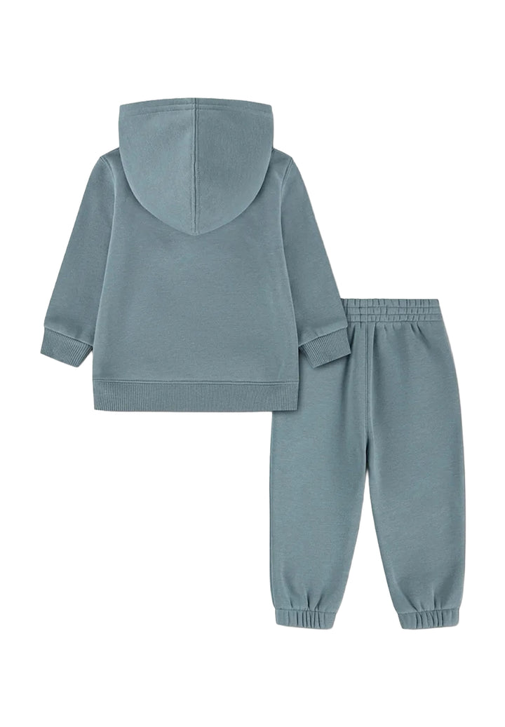 Completo felpa verde per neonato