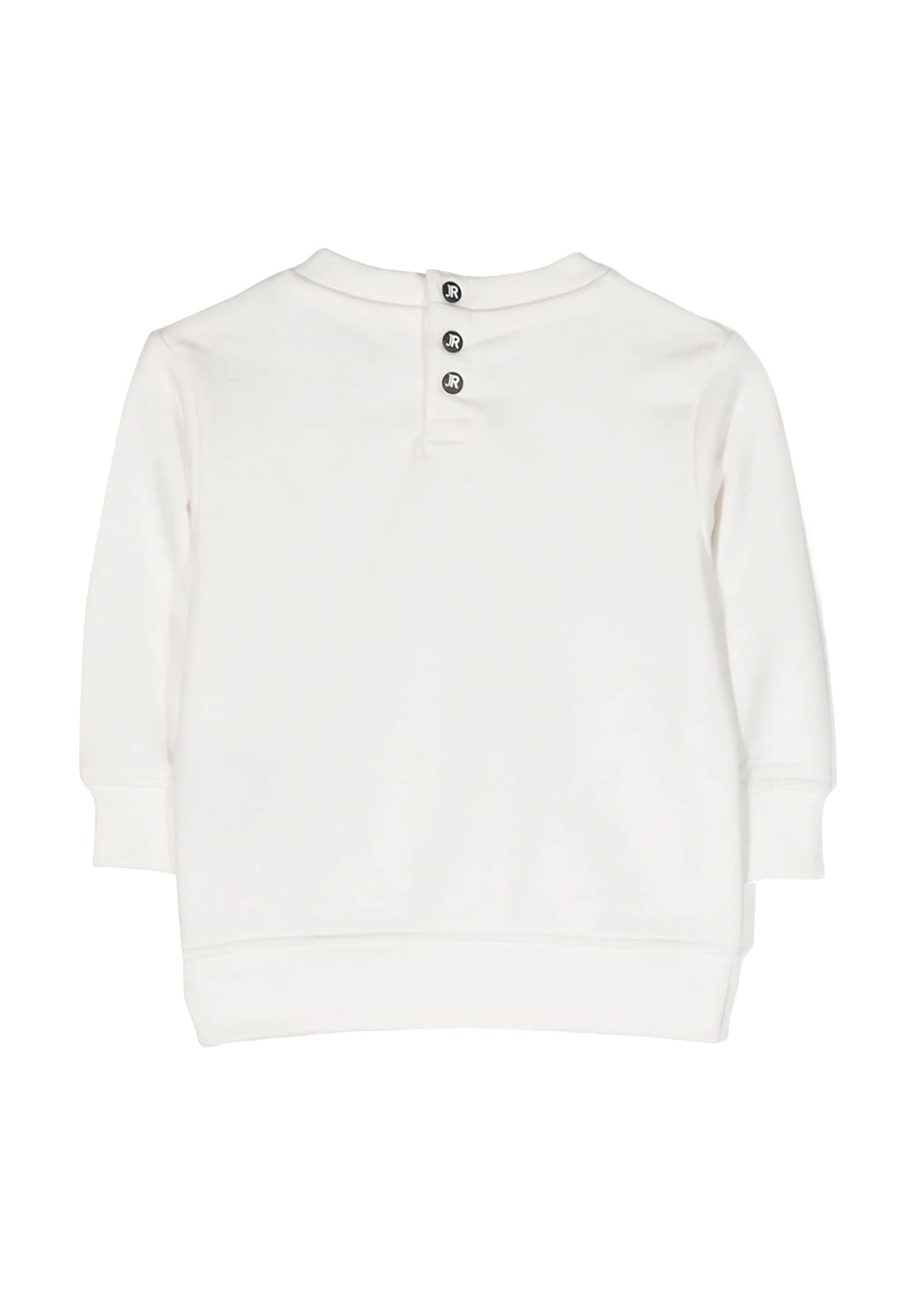 White crewneck sweatshirt for newborn