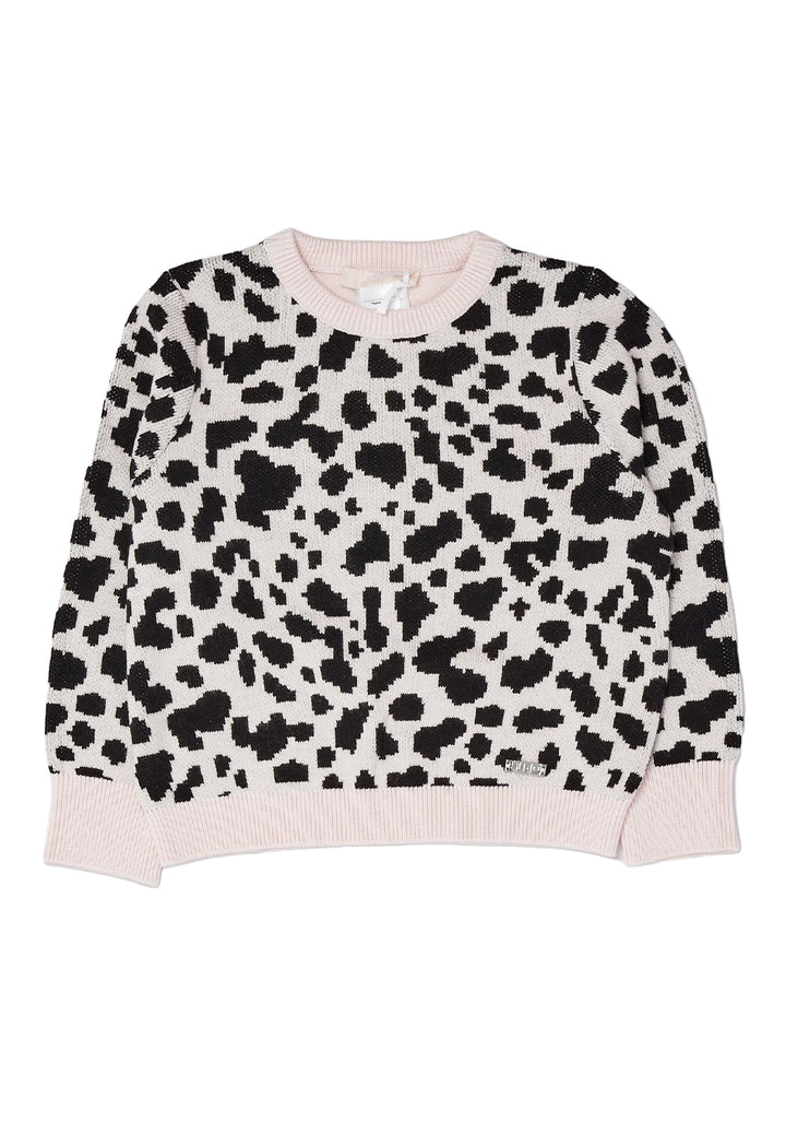 Spotted sweater for girls