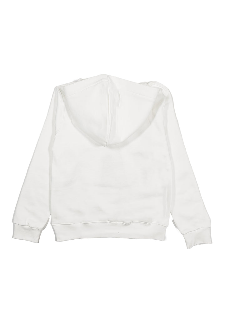 White hooded sweatshirt for boy