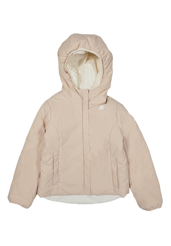 Weiß-rosa Wendejacke für Jungen