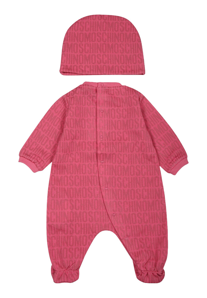 Tutina + cappello fuxia per neonata
