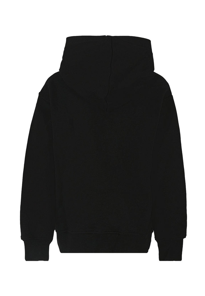 Felpa cappuccio nera unisex