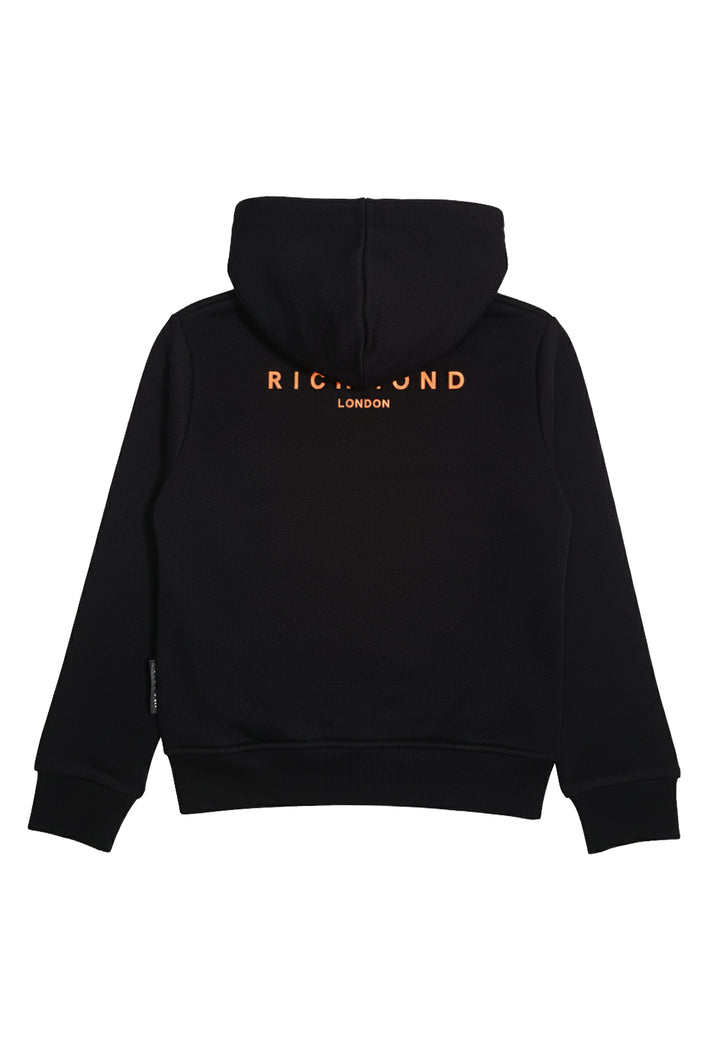 Sweat-shirt noir zippé pour nouveau-né