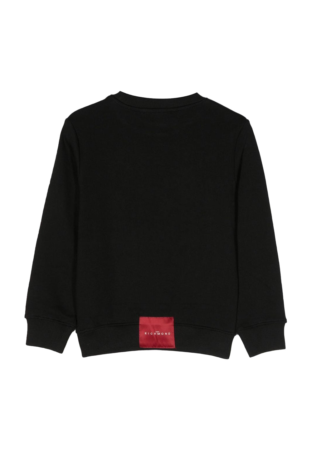 Black crewneck sweatshirt for boys