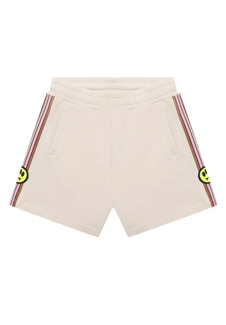 Shorts felpa crema per bambina