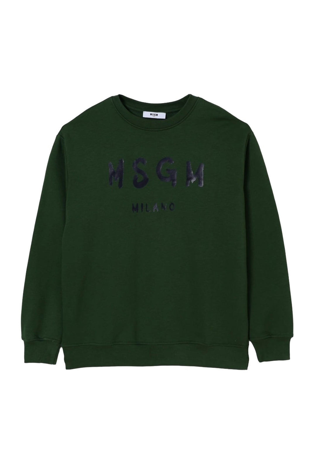 Felpa girocollo verde unisex