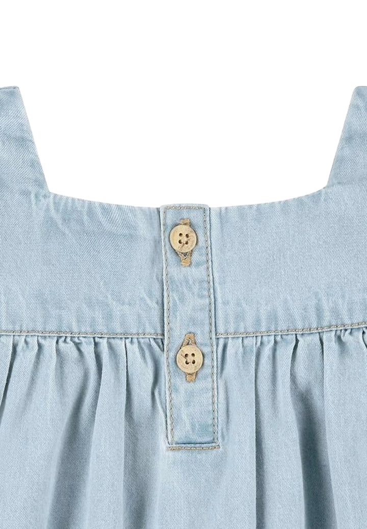 Vestito blu denim per bambina