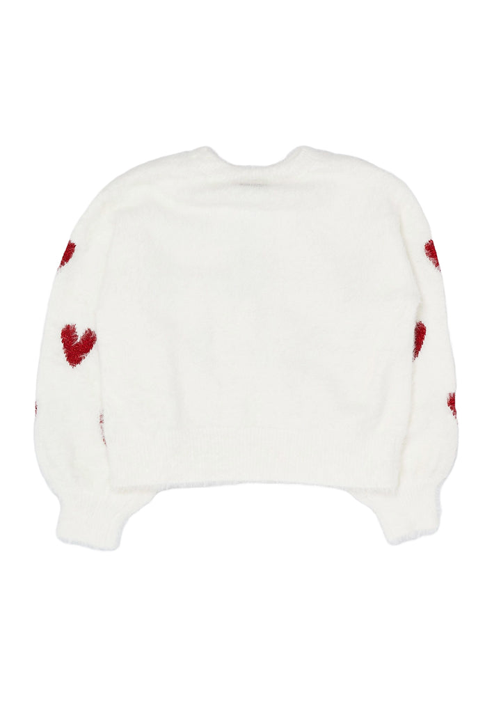 Maglione bianco per bambina