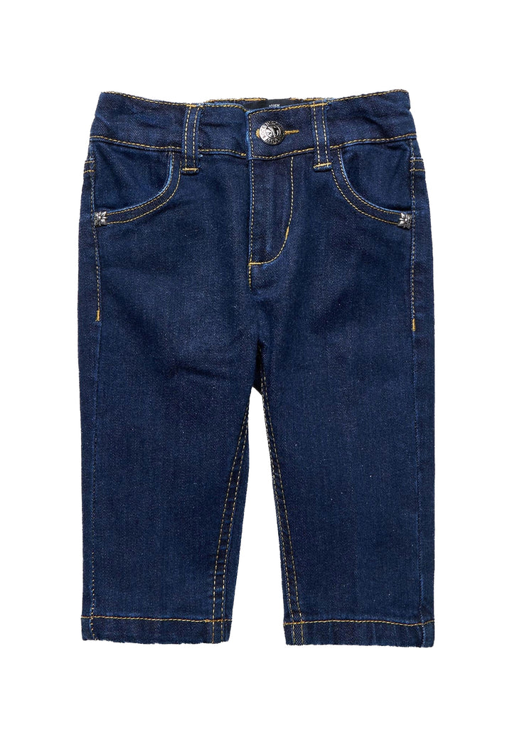 Jeans blu denim per neonata