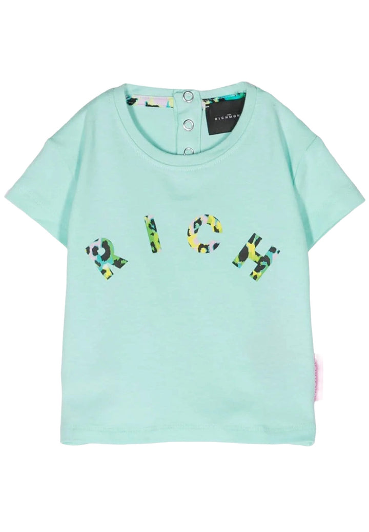 T-shirt verde menta per neonata