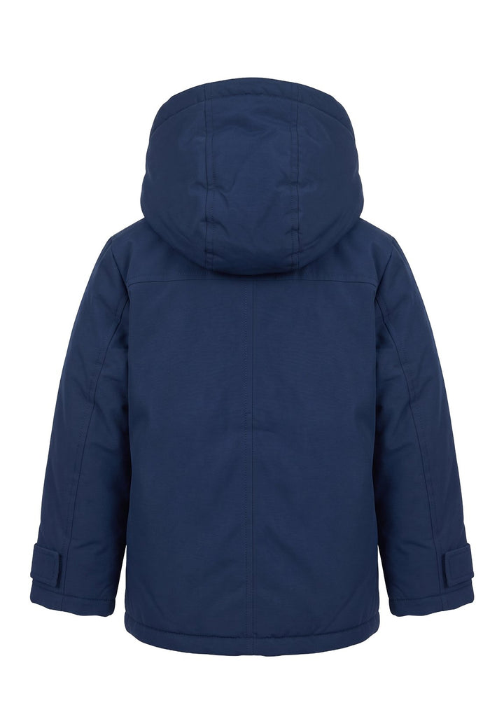 Cappotto blu per neonato