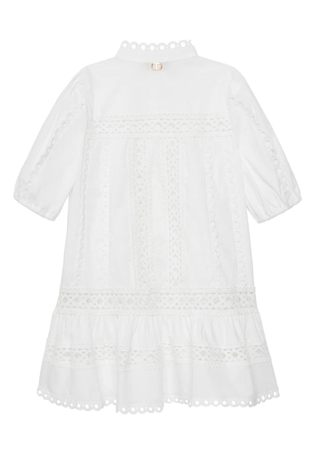 Vestito + sottoveste bianco per bambina