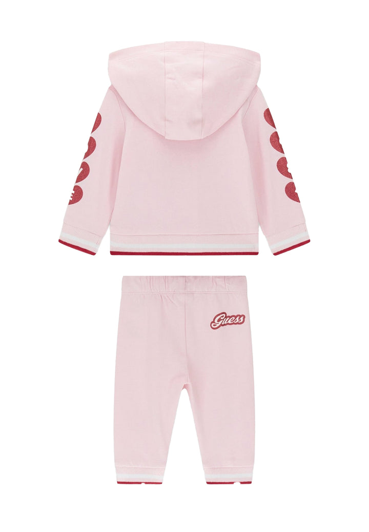 Completo felpa rosa per neonata