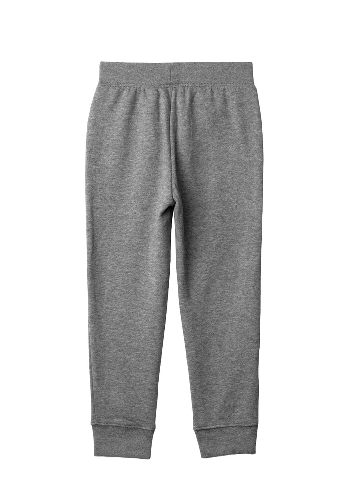 Gray fleece trousers for girls