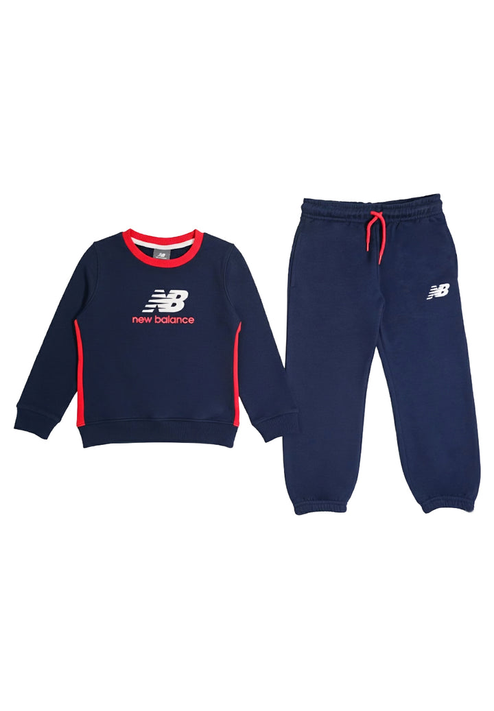 Completo felpa blu navy per neonato