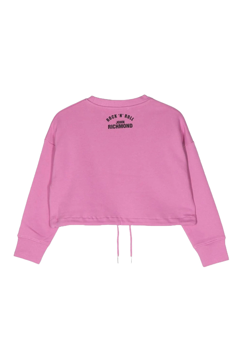 Pink crewneck sweatshirt for girls