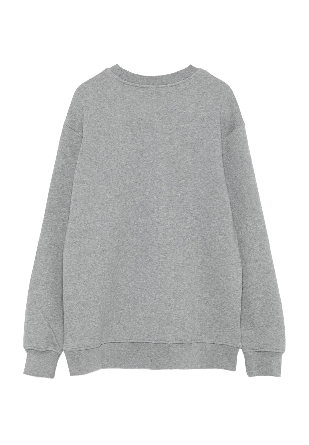 Felpa girocollo grigia unisex