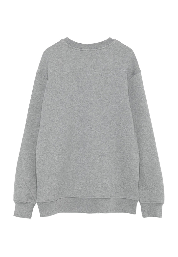Felpa girocollo grigia unisex