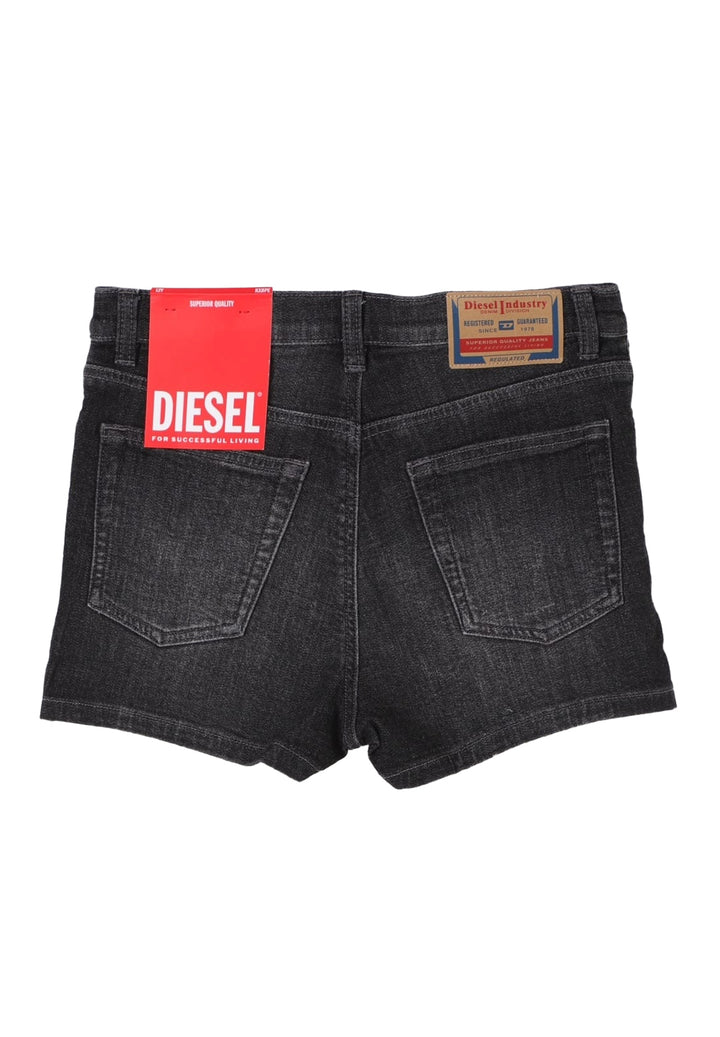 Short en jean noir pour fille