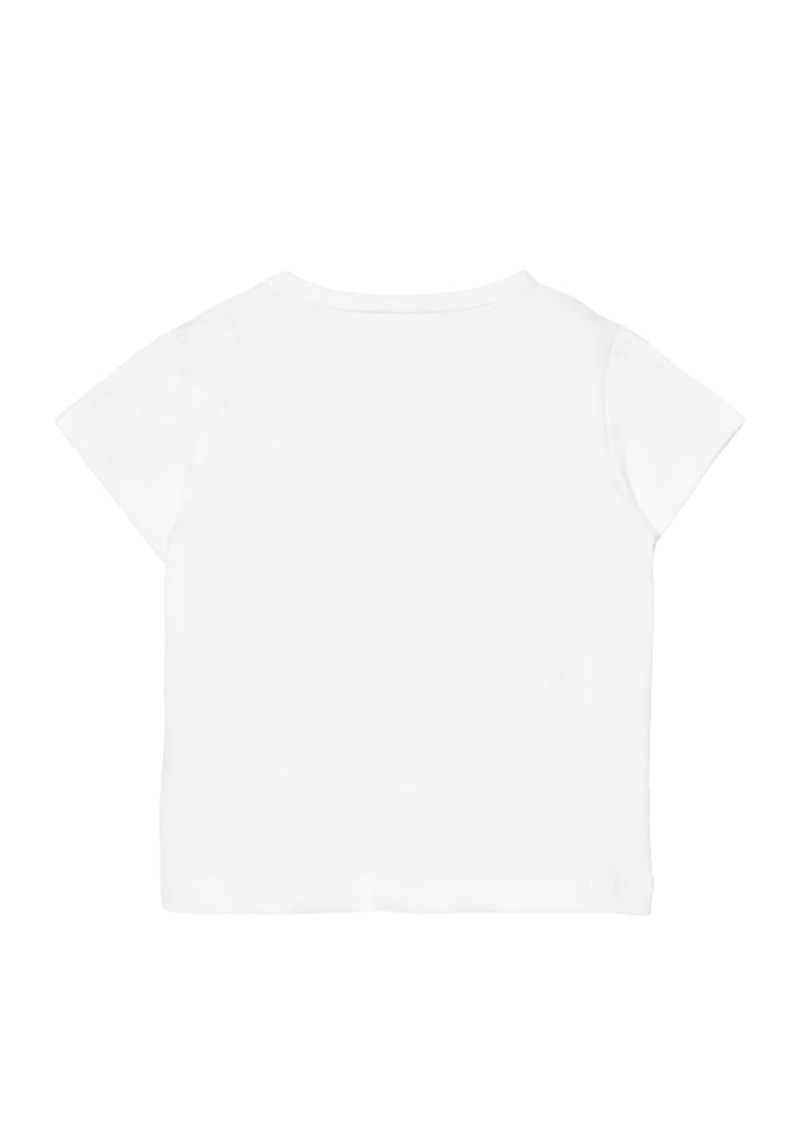 T-shirt bianca per bambina