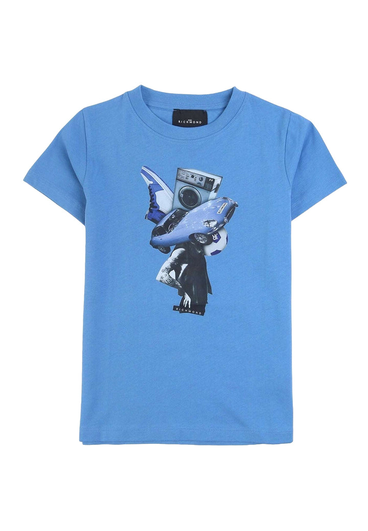 T-shirt blu per bambino