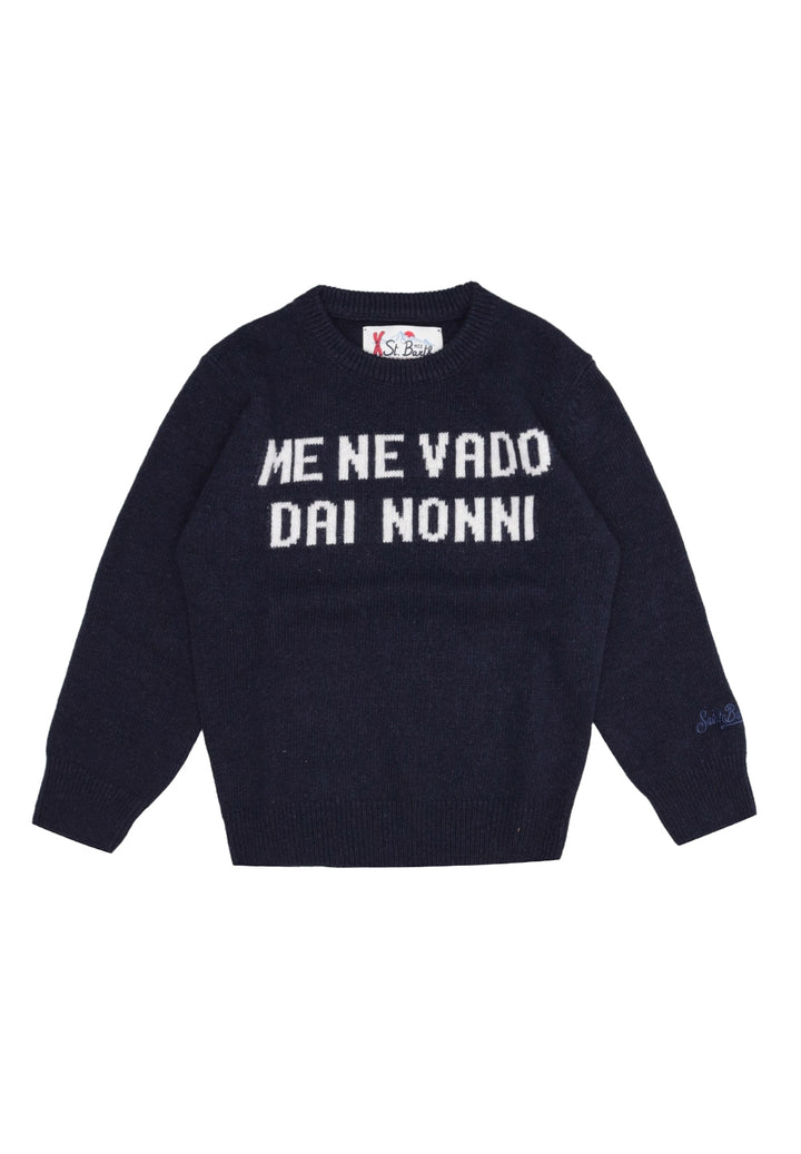 Maglione blu per bambino