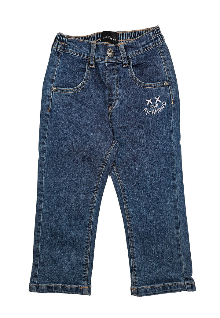 Jeans blu denim per neonata