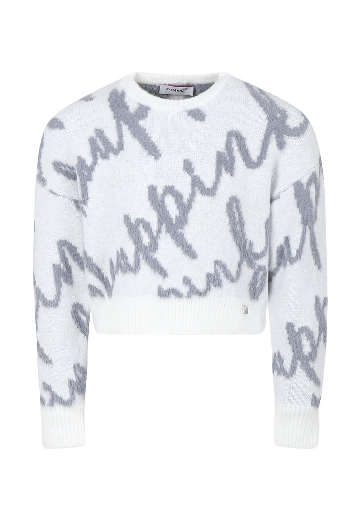 Maglione bianco per bambina