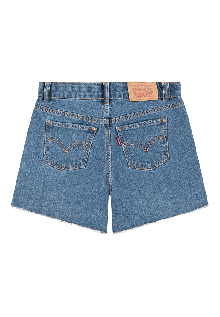 Short denim blu per bambina