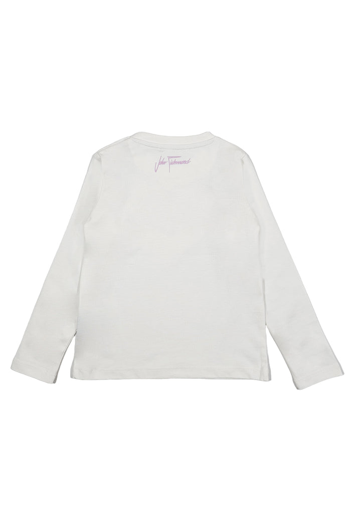 T-shirt bianca per neonata