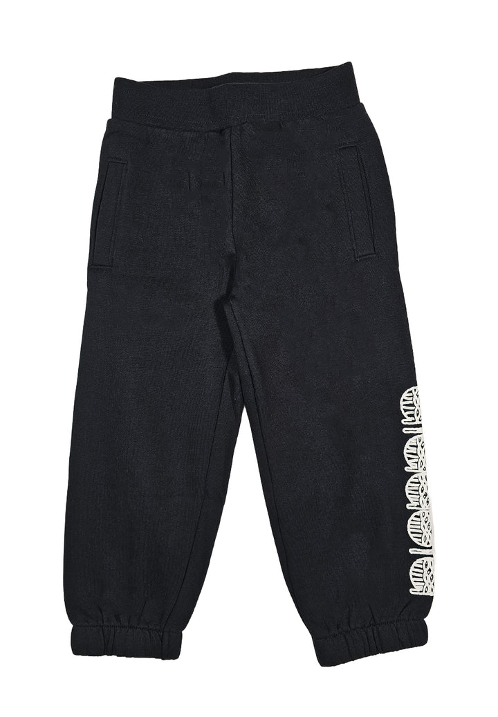 Pantalone felpa nero per bambina