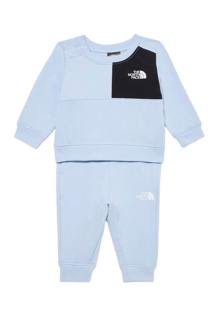 Completo felpa celeste per neonato
