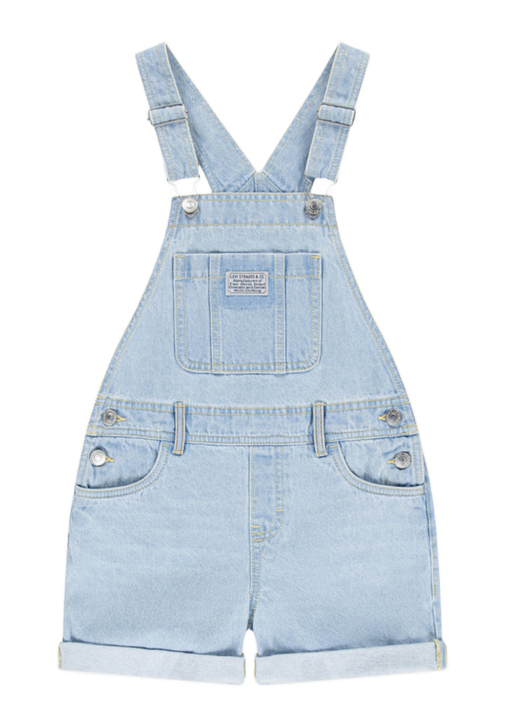 Salopette blu denim per bambina
