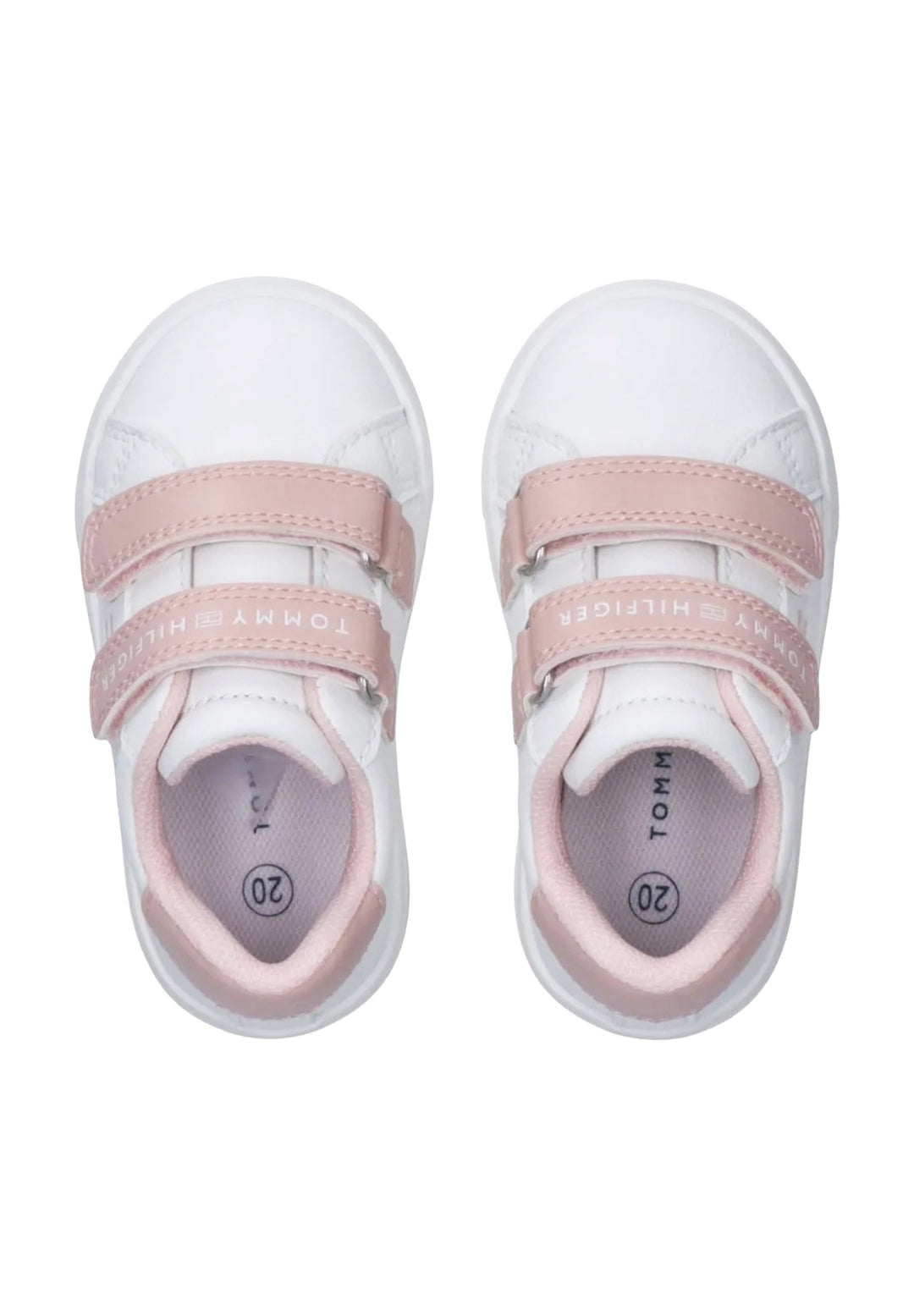 Scarpe bianco-rosa per bambina