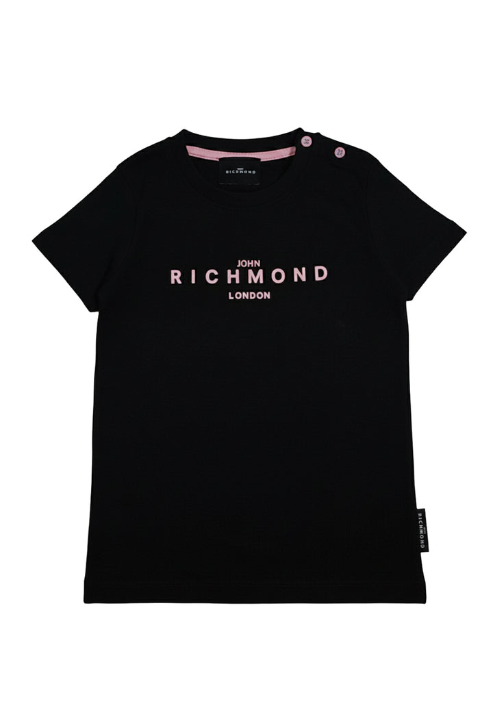 T-shirt nera per neonata